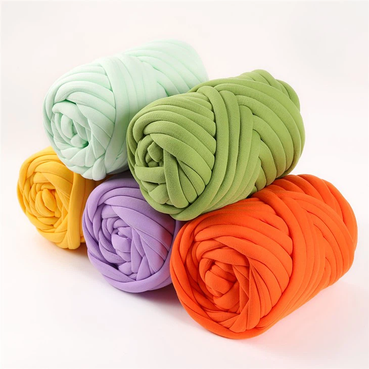 cotton tube yarn blanket